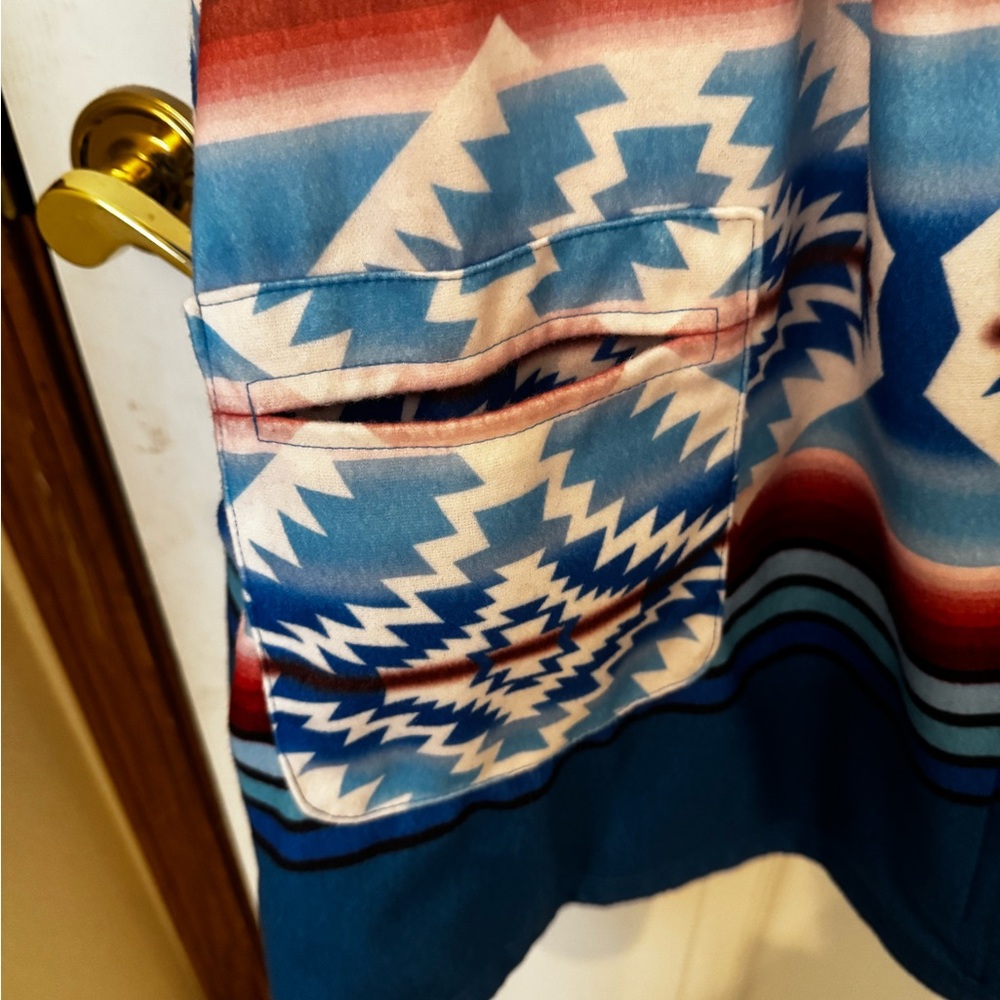 Blue Patterned Jacket - image 6